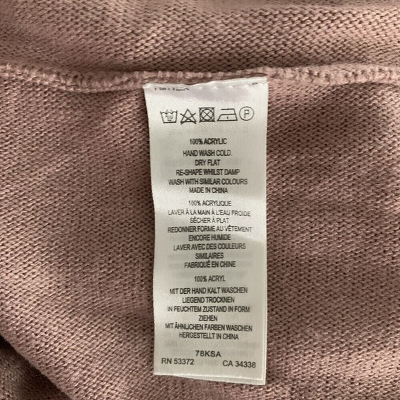 French Connection Womens Size Medium Pink Pullover Long Sleeve Sweater - Picture 5 of 6